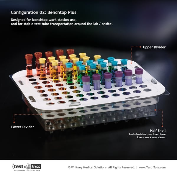 Bench-top Plus Stable Tubes Test Tube Rack Configuration