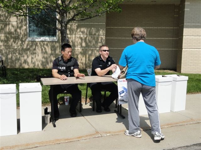 Overland Park Police Department Use Whitney Prescription Drug Containers to Collect expired and unused prescription drugs