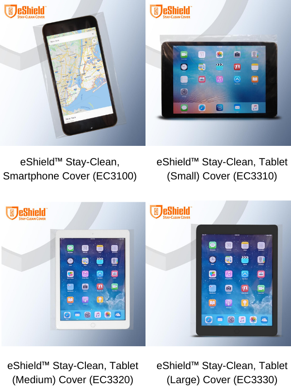 Prevent germ spread on high touch surfaces with eShield Stay Clean Covers